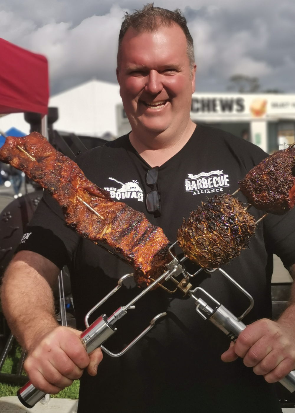Wayne Dil BBQ Mag December issue pinup... look at that smile